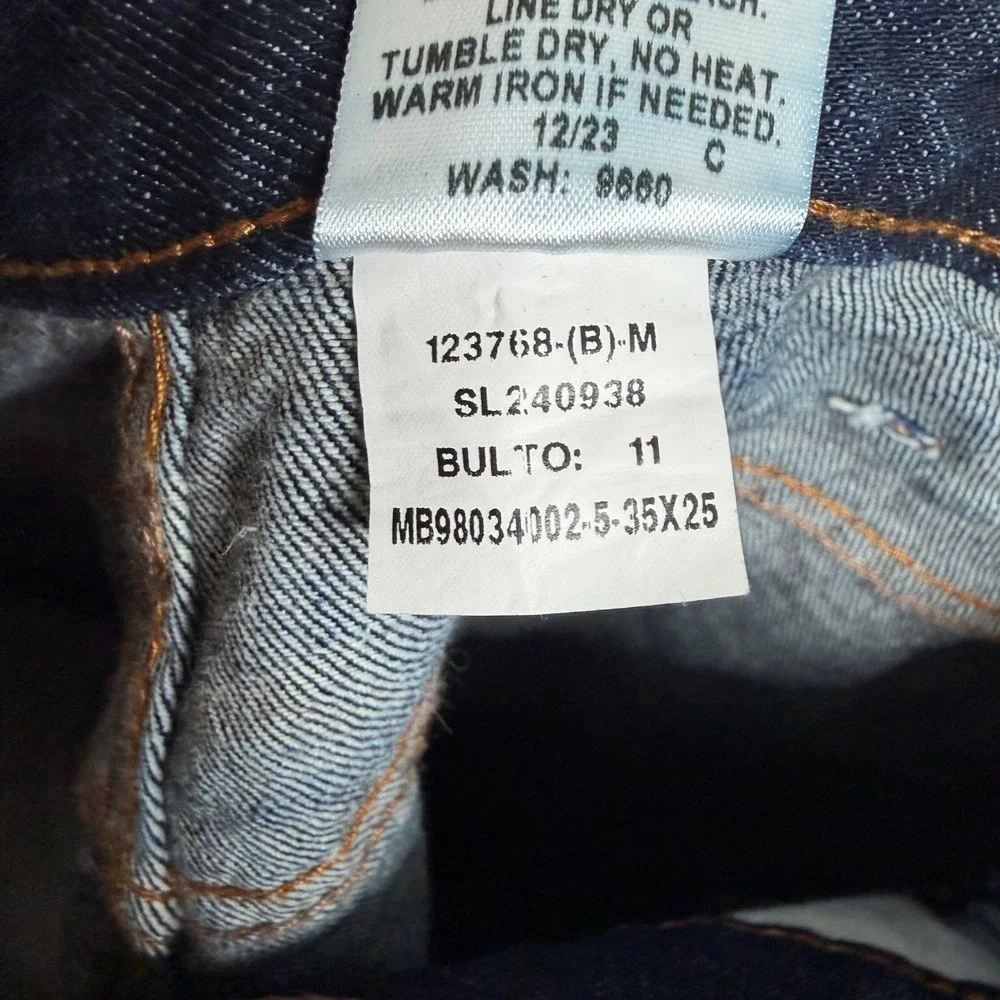 Cinch Silver Label Jeans 002 Rigid Dark Stone Straight Leg Men's Size 35x30